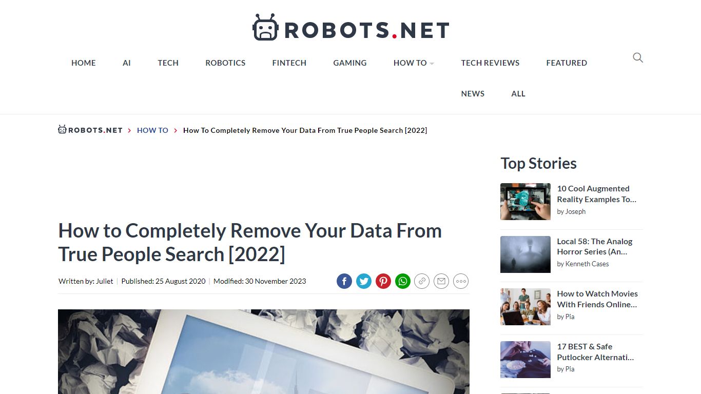 How to Remove Your Data from True People Search [2020] | Robots.net